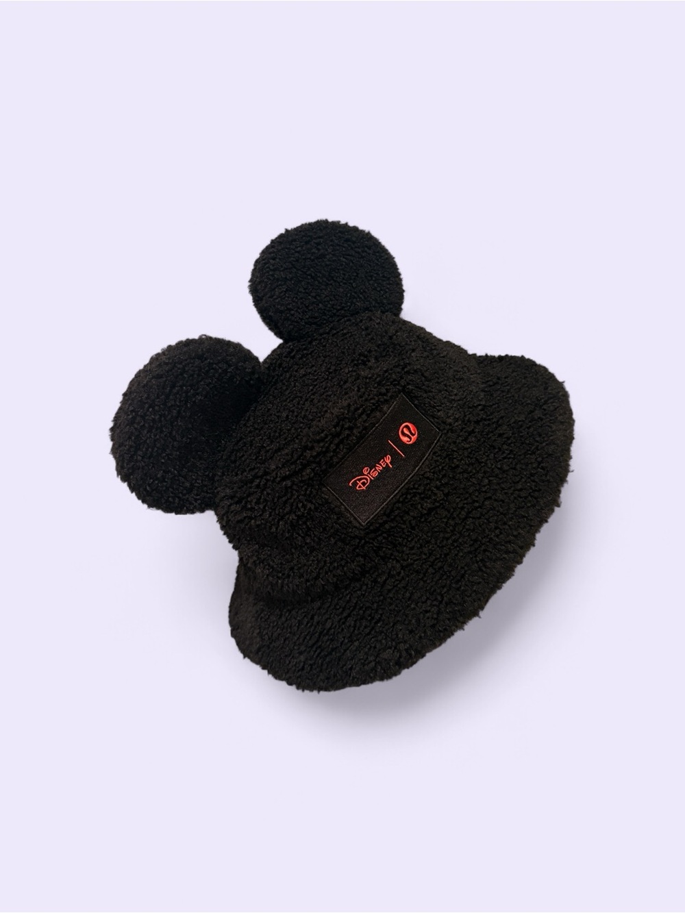 lululemon athletica x Disney Black Plush Ear Bucket Hat